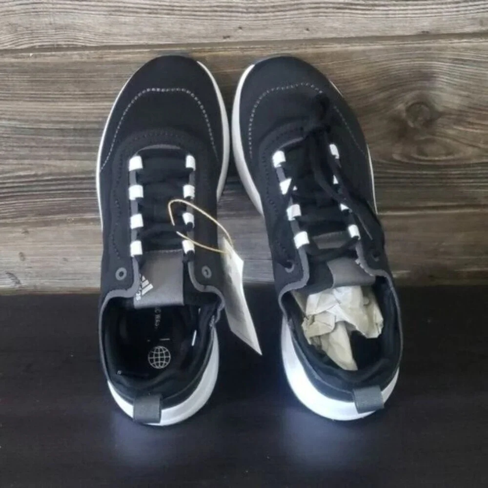 New Adidas Fukasa Run Black White Running Sneakers‎ Gym Workout Athleisure Shoes